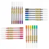 Gel Creative Creative 24 PCs Pen de gel colorido 0,5 mm de cor de tinta colorida de estilo japonês escrevendo canetas finas para colorir suprimentos de arte 230525
