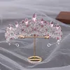 Другие модные аксессуары Diezi Элегантная принцесса ab crystal tiara crown для свадебных девушек роскошная свадебная королева фиолетовой аксессуары для волос.