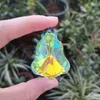 Garden Decorations 8pcs AB-Color Crystal Prism Suncatcher Chandelier Parts Hanging Pendant Window Home Wedding Decoration Figurine DIY