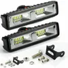 Neue 16 LED-Scheinwerfer 12/24 V für Auto, Motorrad, LKW, Boot, Sattelzug, Offroad-Arbeitslicht, 48 W, LED-Arbeitslicht, Scheinwerfer