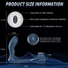 Factory Outlet Toy Prostate Massager Vibrator met ringtrillingsmodi Verwarming Siliconen Docking Remote Control Watericht plug speelgoed Geschikt voor mannen en vrouwen