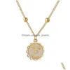 Pendentif Colliers 12 Zodiac Rétro Constellation Signe Chaînes En Or Collier Pour Hommes Designer De Luxe Bijoux Femmes Drop Delivery Pendentif Dhbrc