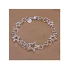 Chain Heart Star Sterling Sier Bracelets Link 8 peças 8 peças de estilo misto gtb5 de alta qualidade feminino 925 entrega de gota de pulseira j dh7wp