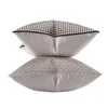 Pillow DUNXDECO American Style Silver Cover Geometric Case Modern House High Tasting Sofa Chair Art Room Bedding Coussin