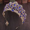 Andra modetillbehör barock krona bröllop stora tiaras hår smycken tillbehör