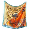 Scarves Silk Scarf Scarftop Headwraps For Women Four Seasons Hair Scarve 90 Hijab Foulard Iuxe Bandana Femme Outdoor Sports Headscarf