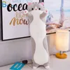 Peluş Bebekler 50-130cm Kawaii Uzun Kedi Oyuncaklar Yumuşak Hayvan Bebek Yaratıcı Ofis Öğle Yemeği Molası Nap Yastık Yastığı Yastık Peluş Kids Hediye 230525