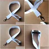 Christmas Decorations Sublimation Long Lanyard White Polyester Sides Printing Transfer Lanyards Consumables Drop Delivery Home Garde Dhjmy