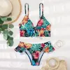 More 400 Styles Women's Swimwear Sexy Two Pieces Triangle Swimsuit Lady Padded Bra One Piece Fashion Flower Bikini Brand Wholesale