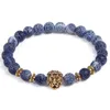 Jln Weathering Agate Owl Head Bracelet Lion Bracelets de Buda de duas caras para homens Mulheres