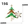 Brooches MITTO DESIGNED FASHION JEWELRIES AND ACCESSORIES GOLD PLATED ENAMEL RHINESTONES PAVED CHRISTMAS TREE GIFT BROOCH