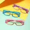 Güneş Gözlüğü Kids Blue Anti-Light Glasses Şeffaf TR90 Reçete Çerçevesi UV400 Bilgisayar Elektronik Ekran Gözlük Okuma için