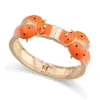Bangle Special Design Double Ladybirds Armband Cuff for Women Girls Gold Plated With Emalj Färgglada chunky smycken