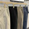 Herrenhose Herbst Straight Bein Männer lose lässige, feste Farbe Schlanker fit koreanische Modekleidung Y2K Streetwear Cargo Man