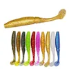 Baits Lures 15 pieces/batch of soft silicone bait T tail 5cm 1g gear for ocean fishing Pva swimming Wobblers manual bucket P230525