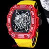 2023New Men's watch the latest upgrade V2 version RM35-02 carbon fiber hollowed out movement watches