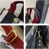 Avondtassen canvas draagtas voor vrouwen vintage luxe ontwerper schouder crossbody vrouwelijke handtas winkelen hand kleurcontacten streep