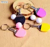 7 renkli spor ping pong masa tenis top badminton bowling top anahtar zinciri anahtar zinciri anahtarlık anahtar yüzük hediyelik eşya hediyesi