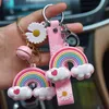 Nyckelringar Ny och söt Rainbow Cartoon Fairy Character Doll Women's Bag Children's Book Ryggsäck Keychain Charm Jycken Partihandel G230525