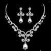 Örhängen halsband sätter fin trendig kristall och brud lady party smycken. Släppleveranssmycken uppsättningar DHGARDEN DHDN6