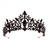 Tiaras Bridal Crown Headwear Wedding Birthday Headdress Black Rhinestones Retro Luxury Hair Accessories Drop Delivery Jewelry Hairjew Dhiwl