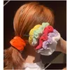 Pony Tails Holder Ins 40Color Veet Women Scrunchies Girls Hair Designer Band Accessories for Hairbands Hairties Drop Delivery Jewel DHSE6