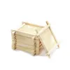 100pcs Natural Bamboo Wood Trays For Tea cups Mats Creative Concave Cup Pads LT478