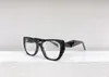 Kattögonglasögon 18W svart full fälgens optiska glasögon ramar kvinnor mode solglasögon ram med låda