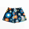 2023 nouveau été Ryoko pluie tournesol imprimé hommes classique salle de sport maille plage vacances décontracté Shorts P230524