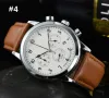 2023 high quality Men Luxury Watches six stitches series All dials work Mens quartz Watch Germany Top Luxury brand clock Steel And leather Strap Fashion Gift