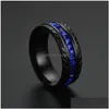 Cluster Rings Blue Diamond Ring Black Tire Designer Jewelry Женщины свадебные обручальные мод