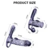 Male Vibrating Sleeve Bullet Vibrator for spot Delay Ring Extender Sex Toys