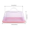 Geschenkomschakeling Doos Carrier Boxen Containerhouder Portable Clear Storage Transparante verpakking Cupcake Muffin Bakery Pie Packing Keeper