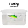 Esche esche Minnow 55mm 8g mini manovella galleggiante artificiale duro con gancio piuma esca per pesca alla trota P230525