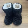 Women Socks Winter Plush Flat Boots Foot Warmers Mid Tube Round Toe Shoes Adult Men Anti-Skid Thickened Indoor Floor Slippers