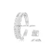 Boucles d'oreilles collier ensemble Kellybola à la mode luxe Dubaï Noble charme brillant mariée ouvert bracelet bague ensembles pour les femmes fête Dhgarden Dhbsv