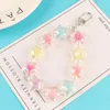 Keychains handgemaakte transparant hart sleutelhanger Sweet Candy Color Star Key Ring For Women Girl Bag autoketen Hangschakel Charms