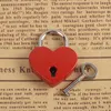 Heart Shape Key Padlock 30*39mm Vintage Metal Mini Door Locks Small Bag Suitcase Luggage Box Diary Book Key Lock With Key