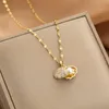 Necklaces Bohemian Shell Pearl Zircon Pendant Engagement Necklace Women's Copper Jewelry Accessories Birthday Party Anniversary Gift G220524