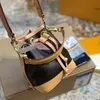 2023-Fashion Bag Female Draw Strap Portable Bucket Ins Ladies One Shoulder Bag Personality Trend Cross Body Phone