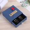 100st/Lot Creative Drawer Kraft Paper Jewel Box Ring Jewely Box Pendant Necklace Packing Paper Box 9CMX9CMX3CM