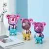 New Arrivals Summer USB Mini Fan Children Toys Rechargeable Bundles Handheld Electroplating Bear Outdoor Mute Charging Portable Three-speed Wind