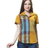 SSデザイナーの女性スリーブTシャツ快適で夏の格子通りビーチレジャーブランドレディース半袖シャツデザイナートップ