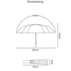 Ombrellas a 16 ossa ombrello a prova di caduta leggera per piovosità e tempo soleggiato