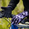 Luvas de ciclismo MotoCycling Camouflage Zipper Winter Men Mulheres Aquecedores de Mão Térmica Acessórios para Bicicletas à prova de vento