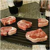 Ferramentas de aves de carne sublimação 1pcs Bandeja de degelo rápido PASSO DE TIPO DE ALIMENTOS FRUCOS FRUZ FRUTOS RÁPIDO PLACA DE PLACA DE DESLIGURAS DESLIGURAS A BAIRS THA DH3TZ