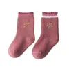 Socks 5 pairs of winter children's cotton girls boys babies fashionable cute cartoons thick and warm soft socks for students G220524 good