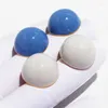 Stud Earrings Simple High-end Hemisphere Enamel Brass Light Luxury Dripping Glaze Exaggerated Personality Ladies Jewelry Gift