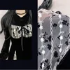 Casual Dresses Black Velvet 2023 Women's Spring Patchwork Side Cut Dress Ladies Elegant kjol Fashion Rose Flower Tunics Y2K