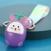 Porte-clés dessin animé créatif résine et lampe arbre bourgeon porte-clés jolie fille coeur lapin pendentif école cadeau G230525